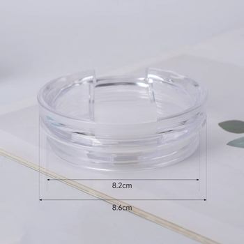 Capac transparent din plastic pentru ceașca de cafea, etanș anti-scurgere, mare capacitate, accesorii pentru pai