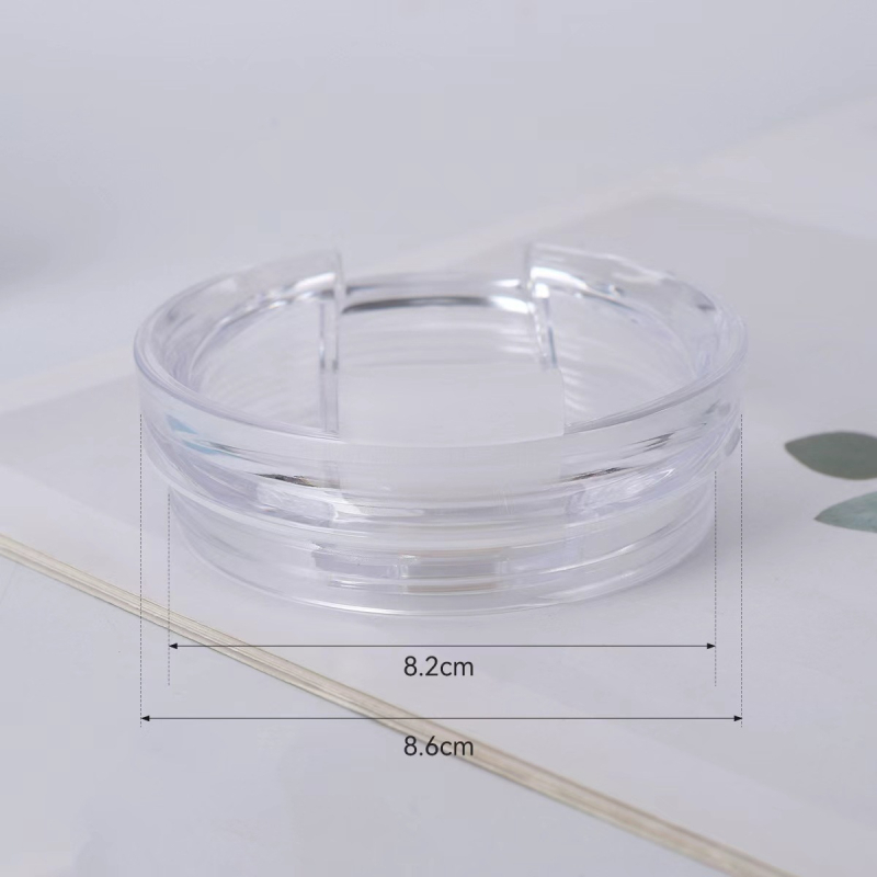 Capac transparent din plastic pentru ceașca de cafea, etanș anti-scurgere, mare capacitate, accesorii pentru pai