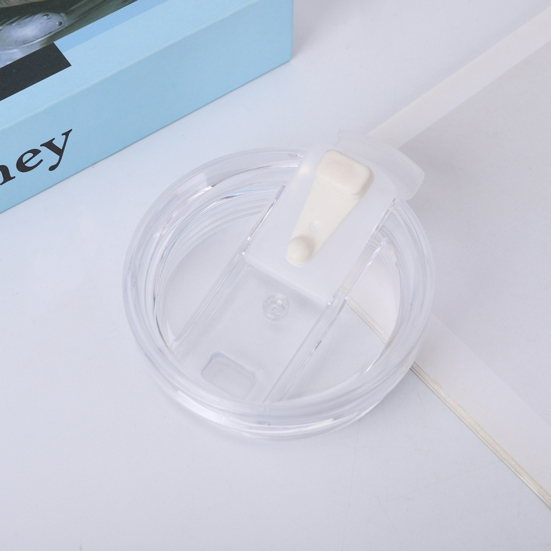 Capac transparent din plastic pentru ceașca de cafea, etanș anti-scurgere, mare capacitate, accesorii pentru pai