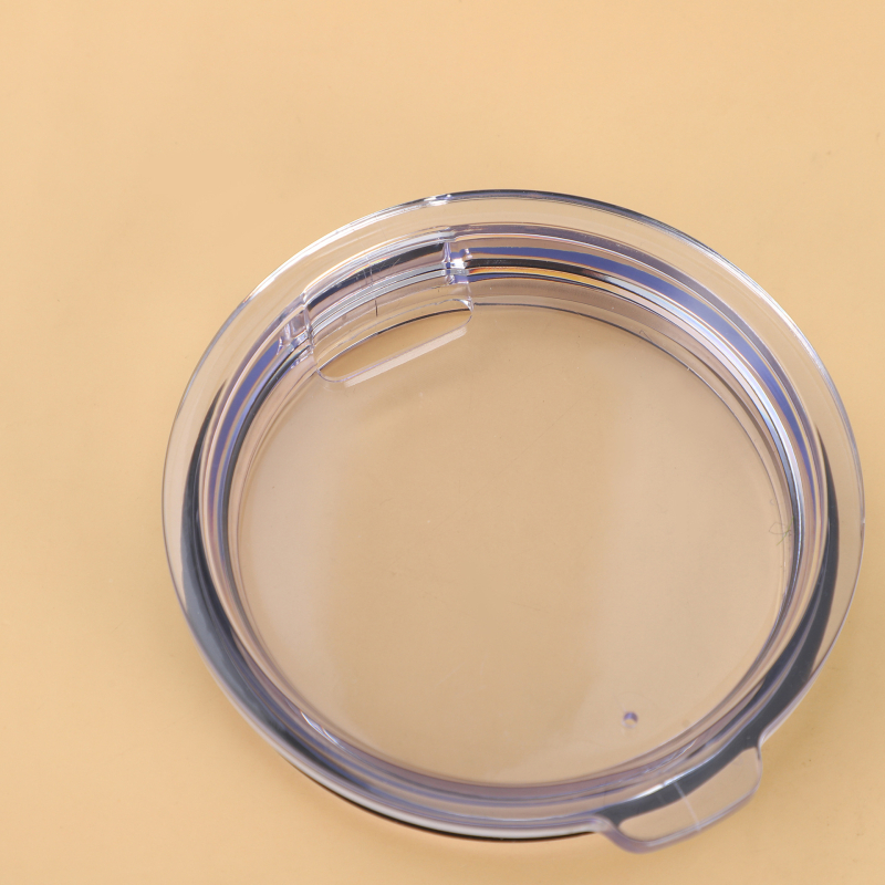 Capac din plastic pentru pahar auto 30oz, design plat, etanș, transparent, rezistent la temperaturi înalte