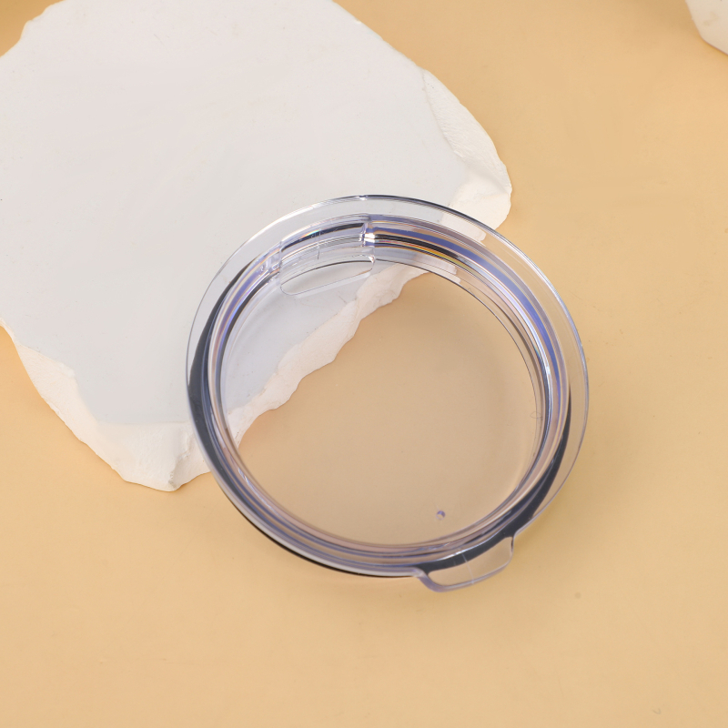 Capac din plastic pentru pahar auto 30oz, design plat, etanș, transparent, rezistent la temperaturi înalte