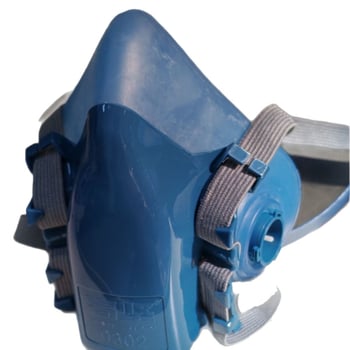 Polumaska respirator s dvostrukim kanisterima, zaštita od prašine i plina, model 0302