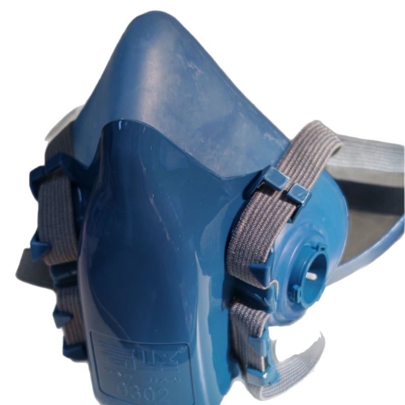 Polumaska respirator s dvostrukim kanisterima, zaštita od prašine i plina, model 0302