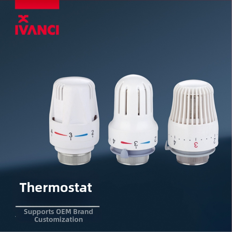 Fansheng termostatická hlavica ventilu s ručnou reguláciou teploty, teplotný senzor, radiátorová termostatická hlava, mäkké tesnenie pre radiátor