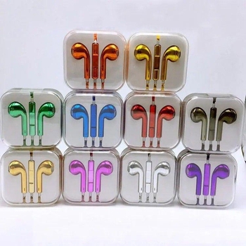 Căști in-ear cu cablu, conector 3.5 mm, formă de L, compatibile cu vivo, iQOO, Huawei, OPPO și Honor 20 — argintiu / roșu