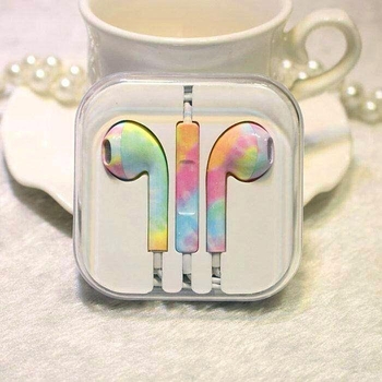 Căști in-ear cu cablu, conector 3.5 mm, formă de L, compatibile cu vivo, iQOO, Huawei, OPPO și Honor 20 — argintiu / roșu