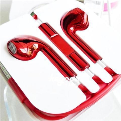 Căști in-ear cu cablu, conector 3.5 mm, formă de L, compatibile cu vivo, iQOO, Huawei, OPPO și Honor 20 — argintiu / roșu