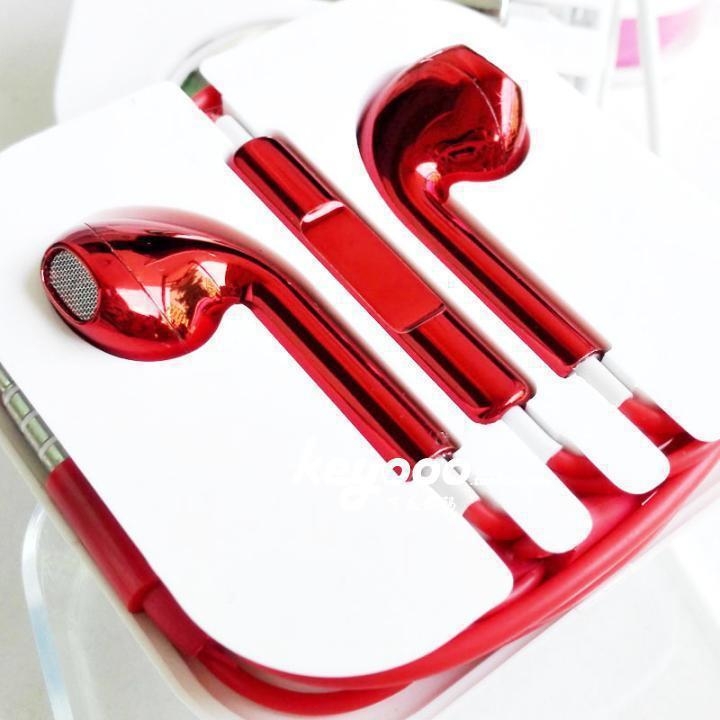 Căști in-ear cu cablu, conector 3.5 mm, formă de L, compatibile cu vivo, iQOO, Huawei, OPPO și Honor 20 — argintiu / roșu