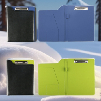 Qihao Dosar din piele A4, multifuncțional, cu personalizare logo și spațiu de depozitare