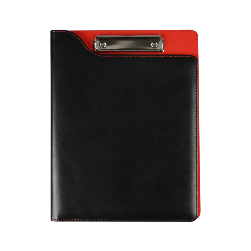 Qihao Dosar din piele A4, multifuncțional, cu personalizare logo și spațiu de depozitare