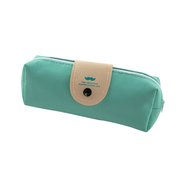 Penar din PU cu capse, 20×8 cm, minimalist pentru elevi, unisex, capacitate mare, rezistent la murdărie