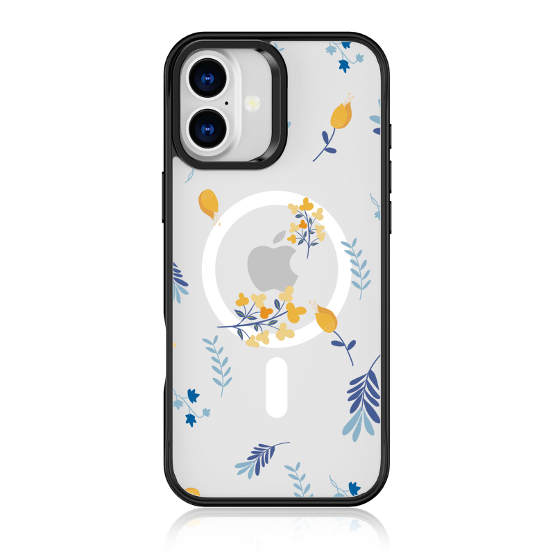 Прозрачен магнитен калъф за iPhone 16 Pro с N52 и персонализиран рисунък