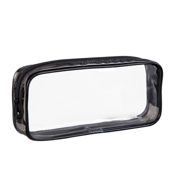 Penar transparent minimalist în stil japonez, cu capacitate mare, pentru elevi de gimnaziu și primar, din PVC și geantă de machiaj
