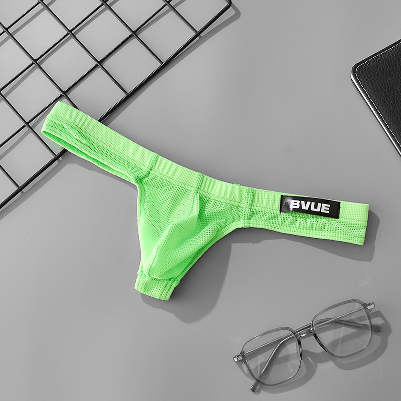 Muški seksi thong s U oblike, od ice silk tkanine, niski struk, otvorenih leđa