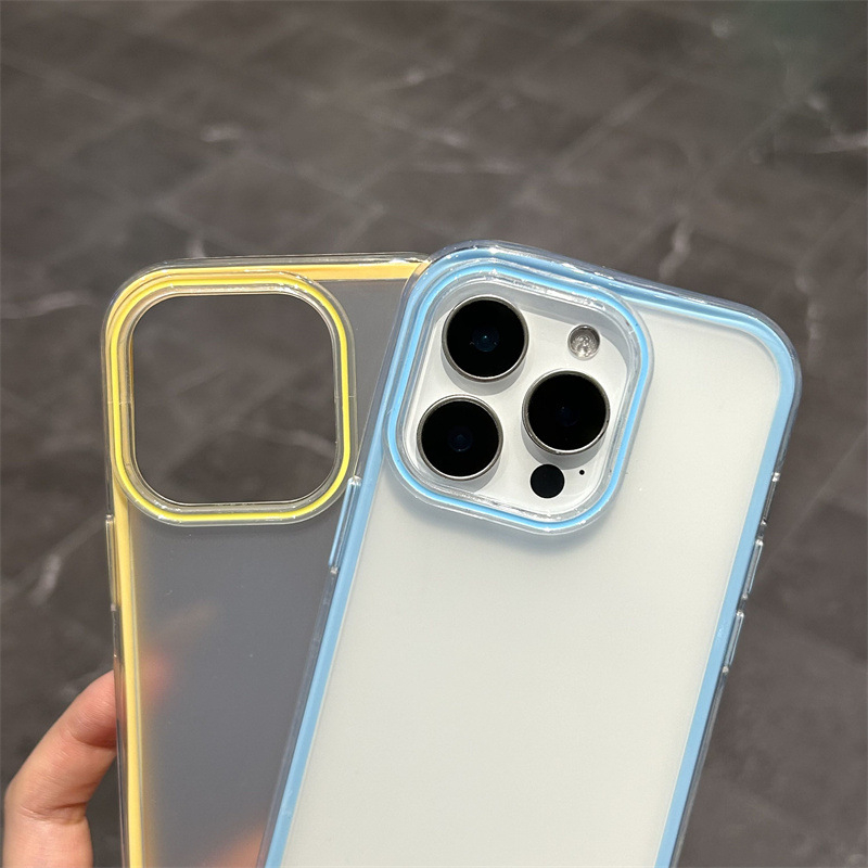 Dvostruki matno prozirni zaštitni kućište za iPhone 16, otporno na padove