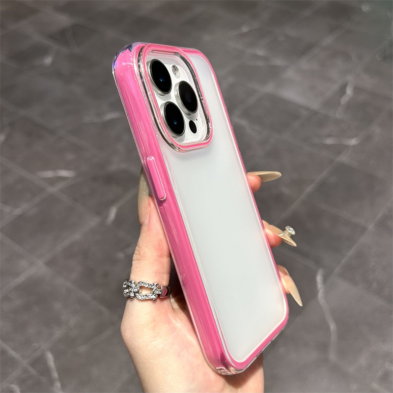 Dvostruki matno prozirni zaštitni kućište za iPhone 16, otporno na padove