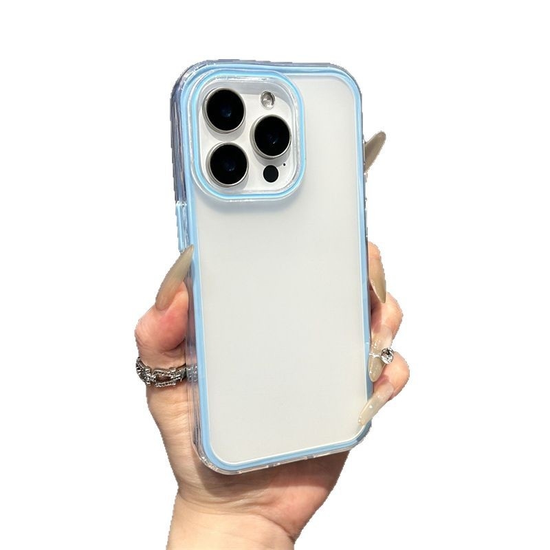 Dvostruki matno prozirni zaštitni kućište za iPhone 16, otporno na padove