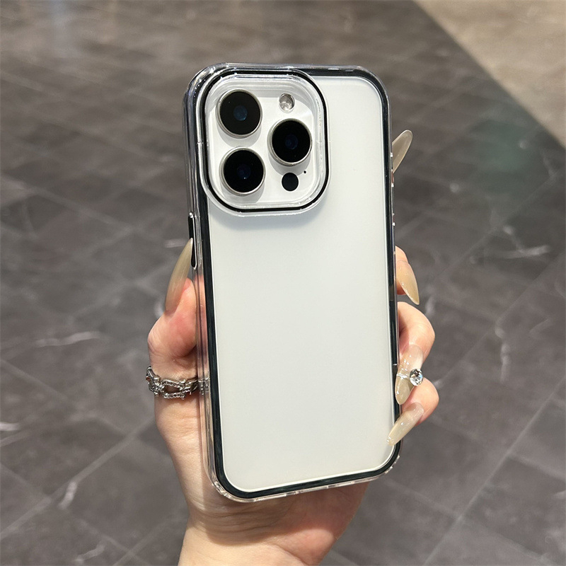 Dvostruki matno prozirni zaštitni kućište za iPhone 16, otporno na padove