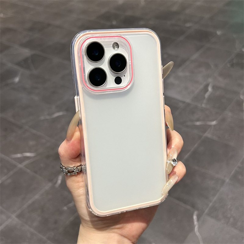 Dvostruki matno prozirni zaštitni kućište za iPhone 16, otporno na padove