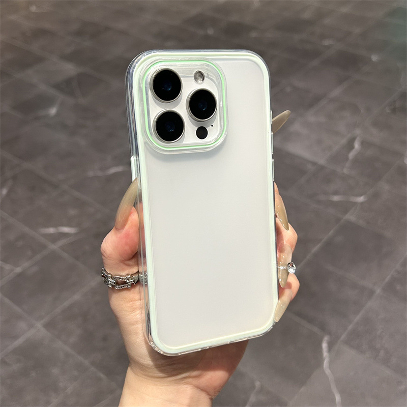 Dvostruki matno prozirni zaštitni kućište za iPhone 16, otporno na padove