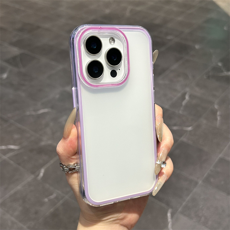 Dvostruki matno prozirni zaštitni kućište za iPhone 16, otporno na padove