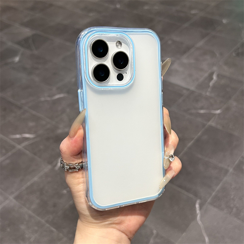 Dvostruki matno prozirni zaštitni kućište za iPhone 16, otporno na padove