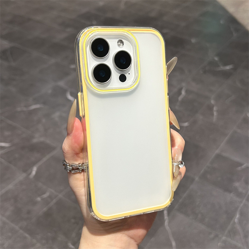 Dvostruki matno prozirni zaštitni kućište za iPhone 16, otporno na padove