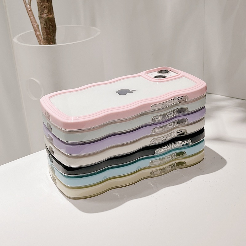 Carcasă Ins Wave Edge din PC pentru seria iPhone 11–14, 2-în-1, protecție împotriva șocurilor, disipare termică, uzură și amprente, culori candy