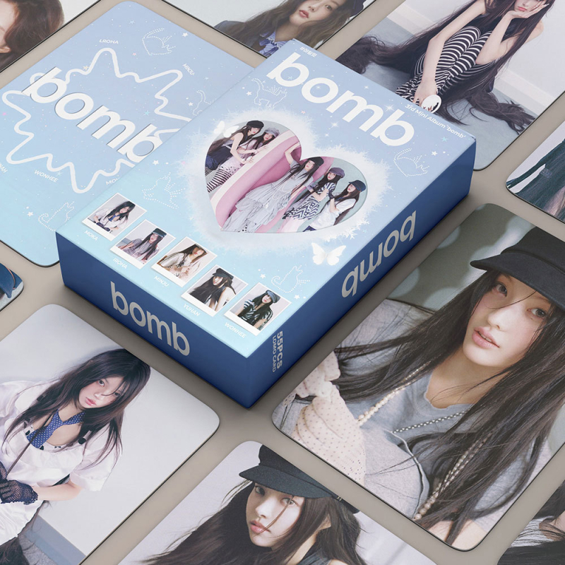 55 Illit carduri mici pentru K-pop: carduri foto de înaltă definiție pentru album și poster, set colecționabil DIY