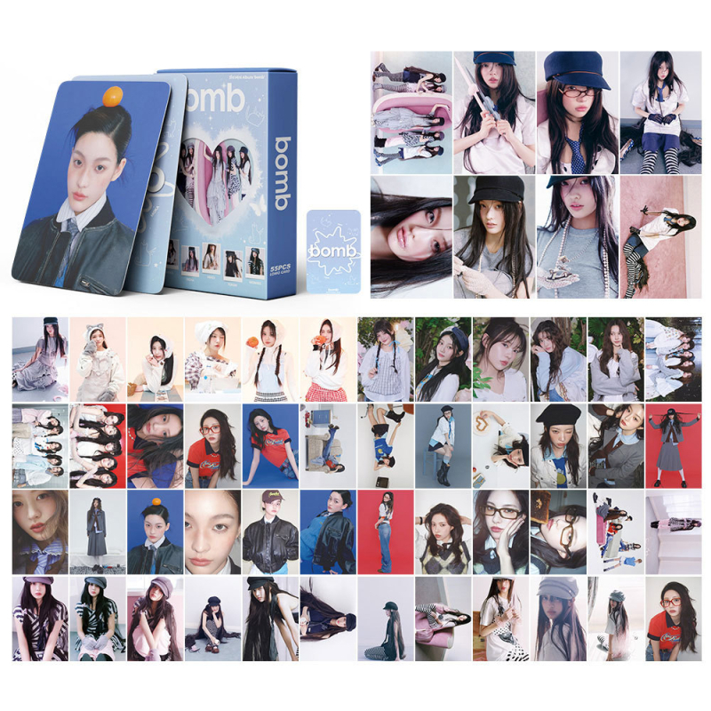 55 Illit carduri mici pentru K-pop: carduri foto de înaltă definiție pentru album și poster, set colecționabil DIY
