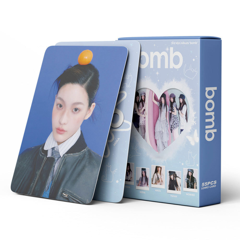 55 Illit carduri mici pentru K-pop: carduri foto de înaltă definiție pentru album și poster, set colecționabil DIY