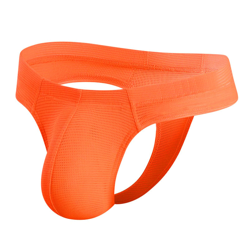 Muški tanga od mreže, prozračan, jednobojne boje, nizak struk, sportski stil