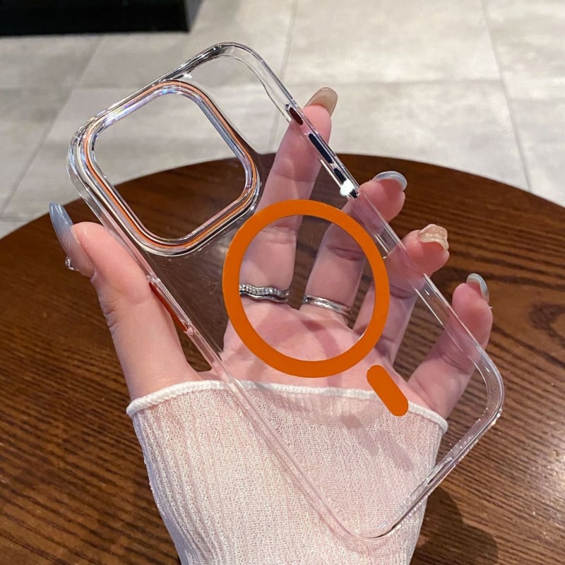 Kućište za iPhone 17 Pro Max, minimalističko, prozračno, ne žuti, magnetsko punjenje, otporno tvrdo kućište