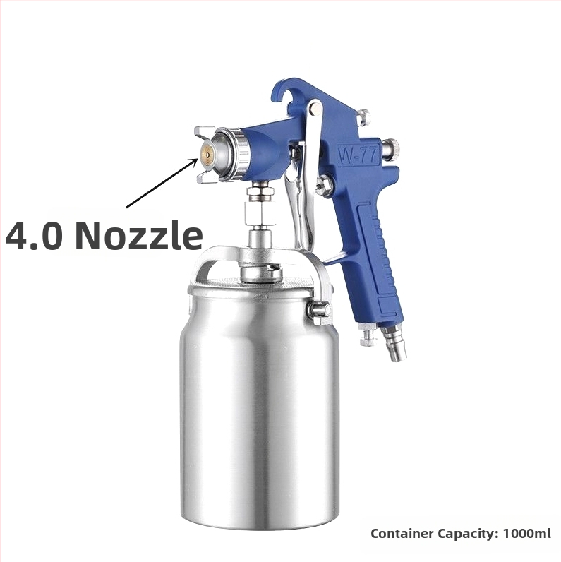 Pistol de pulverizare pneumatic W77 pentru plăci din oțel color, duză 3,5 mm pentru vopsele pe bază de apă