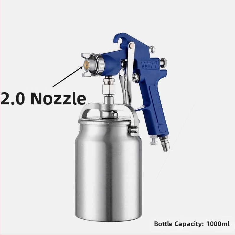 Pistol de pulverizare pneumatic W77 pentru plăci din oțel color, duză 3,5 mm pentru vopsele pe bază de apă
