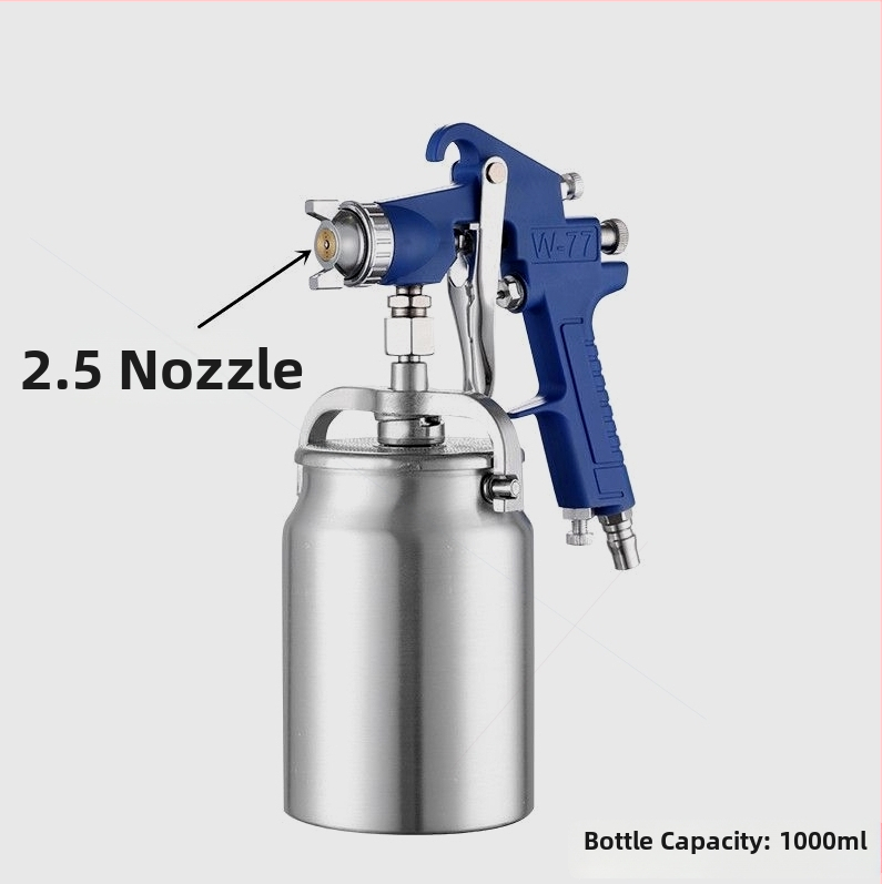 Pistol de pulverizare pneumatic W77 pentru plăci din oțel color, duză 3,5 mm pentru vopsele pe bază de apă