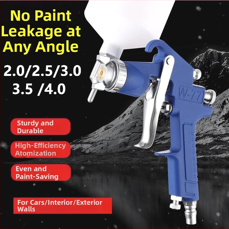 Pistol de pulverizare pneumatic W77 pentru plăci din oțel color, duză 3,5 mm pentru vopsele pe bază de apă