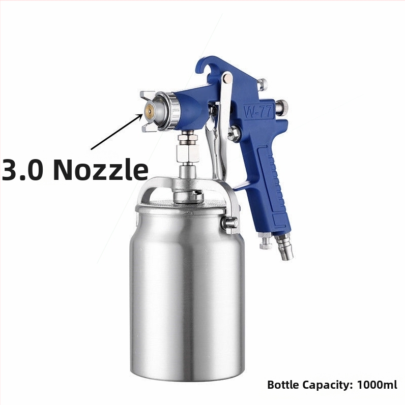 Pistol de pulverizare pneumatic W77 pentru plăci din oțel color, duză 3,5 mm pentru vopsele pe bază de apă