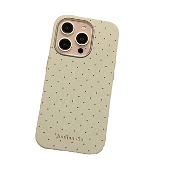 Futrola za iPhone 15 Pro Max u Insta stilu, minimalistički dizajn s točkicama, jednobojna, kompatibilna s iPhone 14 i iPhone 16 Pro