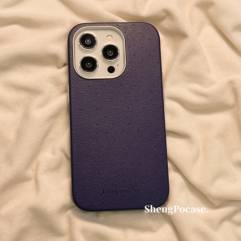 Futrola za iPhone 15 Pro Max u Insta stilu, minimalistički dizajn s točkicama, jednobojna, kompatibilna s iPhone 14 i iPhone 16 Pro