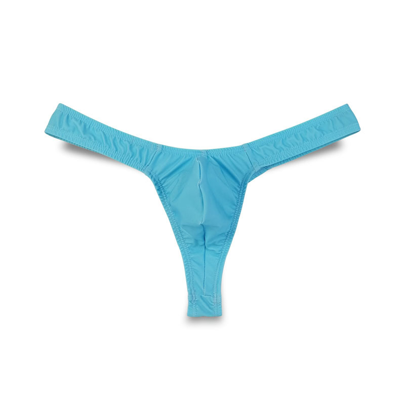 Muški thong s niskim strukom, jednobojno donje rublje, ice silk materijal