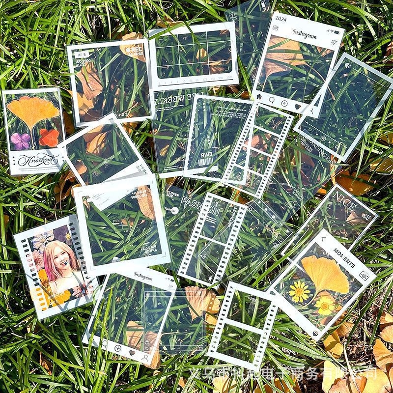Semn de carte cu flori uscate și specimen de plantă într-o peliculă de laminare, frunză de arțar de toamnă — materiale DIY realizate manual, colaj de frunze transparent