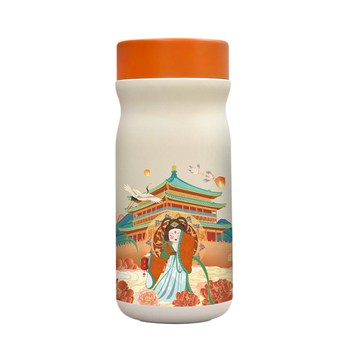 Cană termică izolată cu logo în stil național chinezesc, cadou personalizabil pentru evenimentele cu clienți