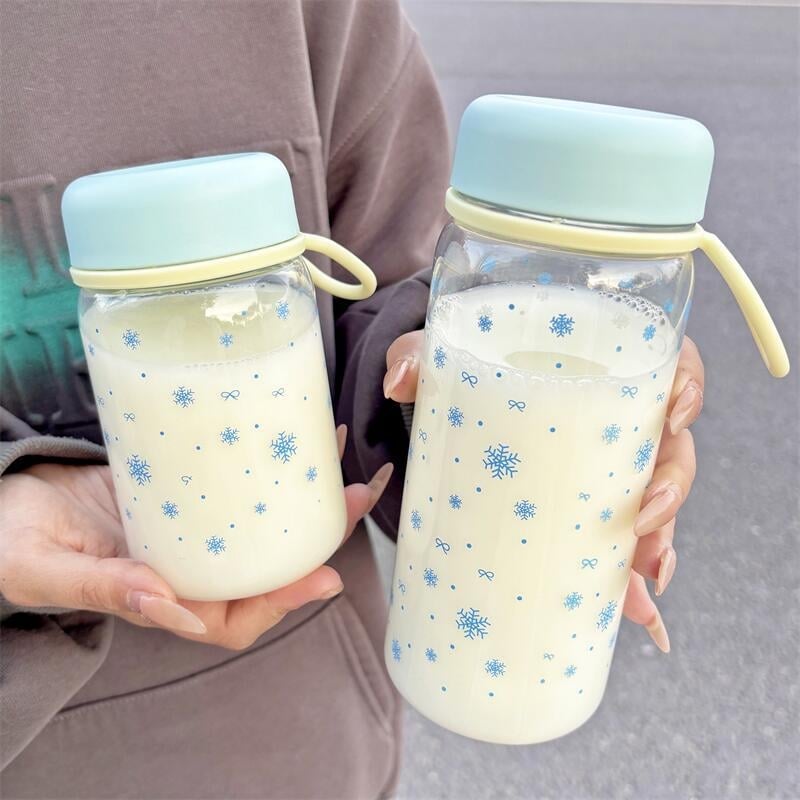 Pahar din plastic portabil, rezistent la temperaturi ridicate, pentru băut direct în aer liber, design minimalist, potrivit pentru studente