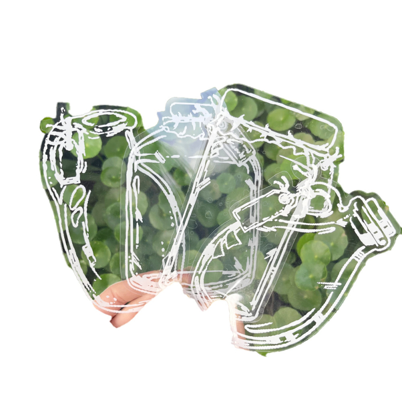 Kit DIY pentru semn de carte cu flori uscate, material transparent pentru etichete, folie de laminare și design embossat