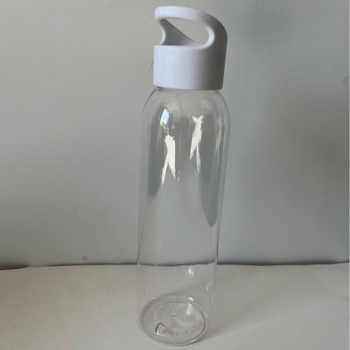 Cană de apă pentru sport de 650 ml, cu mâner din sfoară, din plastic pentru băut direct, cană de fitness în stil spațial, cană PS cu gură mică