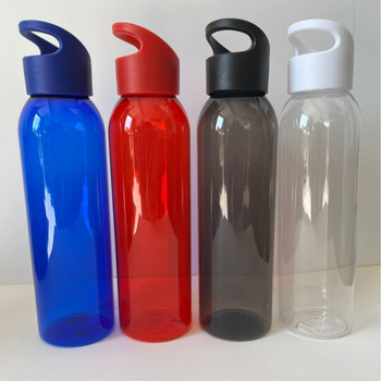 Cană de apă pentru sport de 650 ml, cu mâner din sfoară, din plastic pentru băut direct, cană de fitness în stil spațial, cană PS cu gură mică