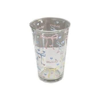 Pahar din sticlă cu funda, imprimare cu litere franțuzești, cană de mic-dejun pentru ceai cu lapte și cafea