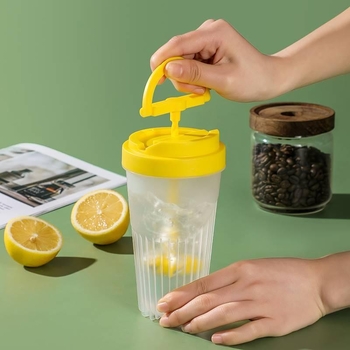 Cană shaker manuală cu amestec ciclonic pentru pudră de lapte de soia și pudră de proteine