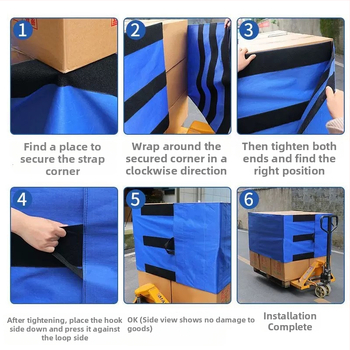 Bretele reutilizabile pentru paleți cu Velcro, din nylon și material Oxford, rezistente și stabile